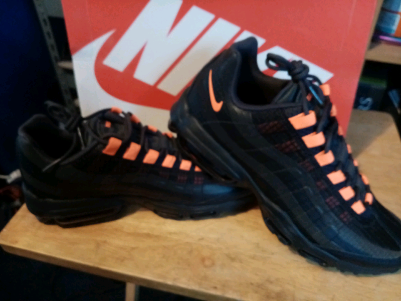 nike air max 95 ultra se black orange